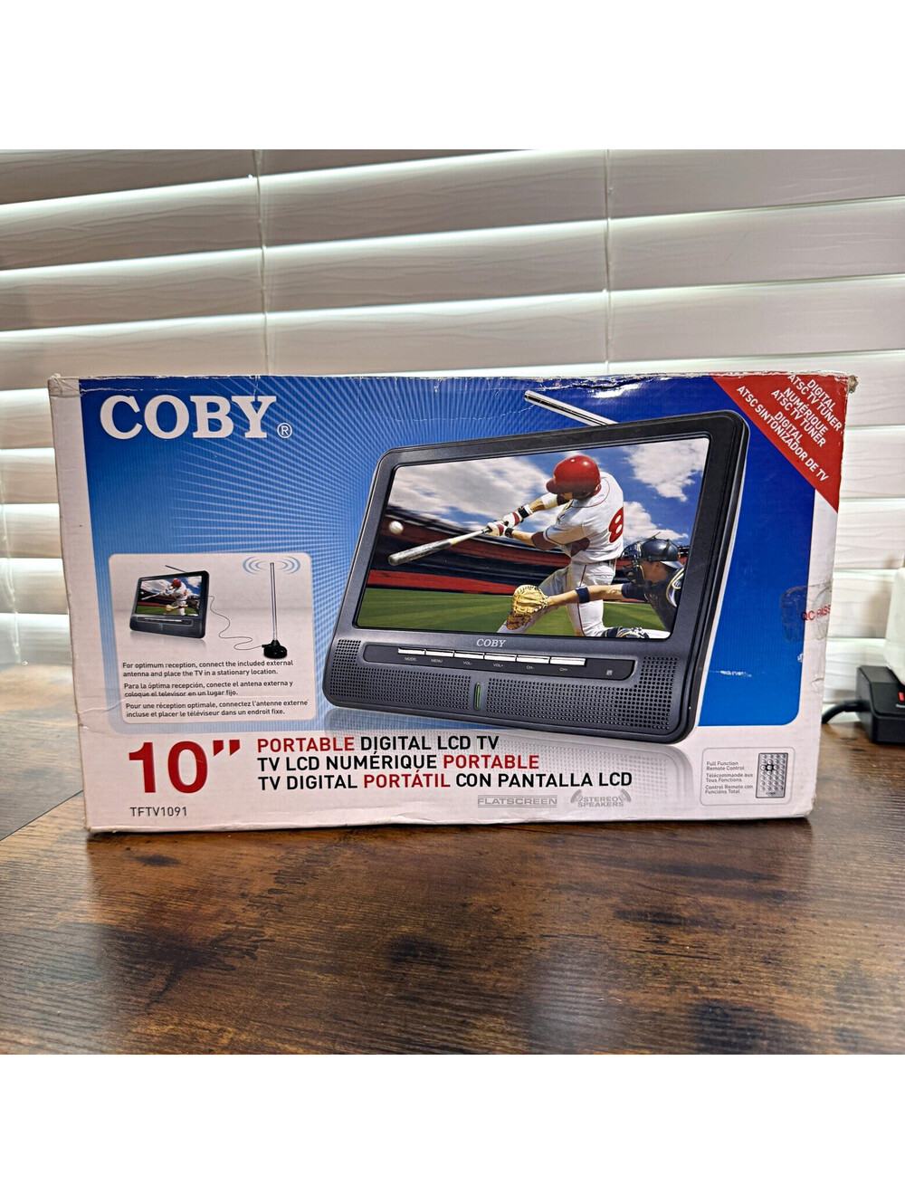 Coby TFTV1091 10in Portable LCD TV 480p ATSC/NTSC-M Built-In Speakers